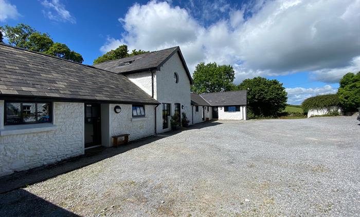 External shot of a wellbeing retreat.